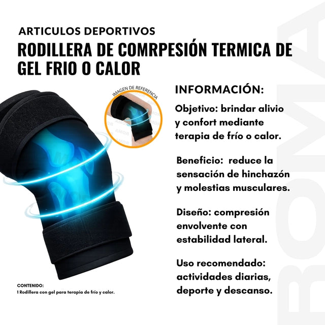 RODILLERA DE COMPRESION TERMINA DE GEL