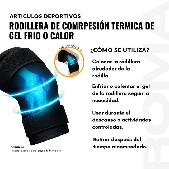 RODILLERA DE COMPRESION TERMINA DE GEL